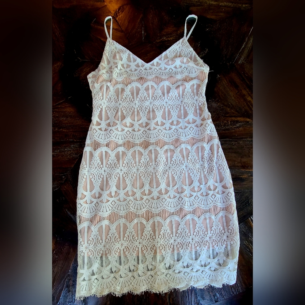 Cream Lace Dress
